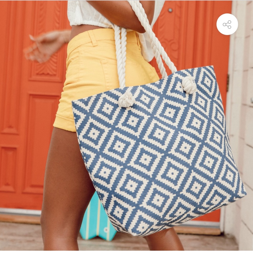 Summer & Rose NWOT Navy Diamond Tote